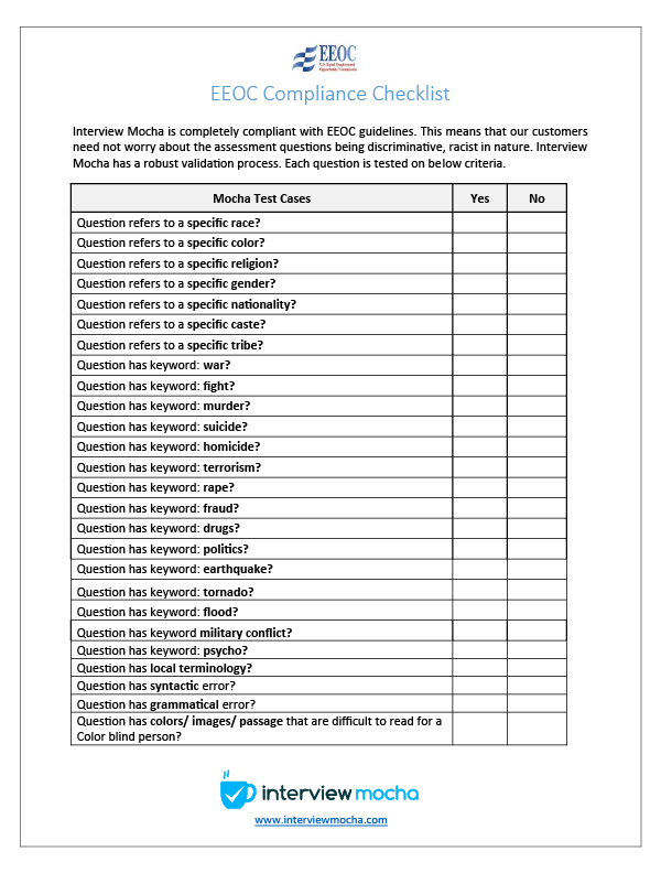 eeoc guidance checklist